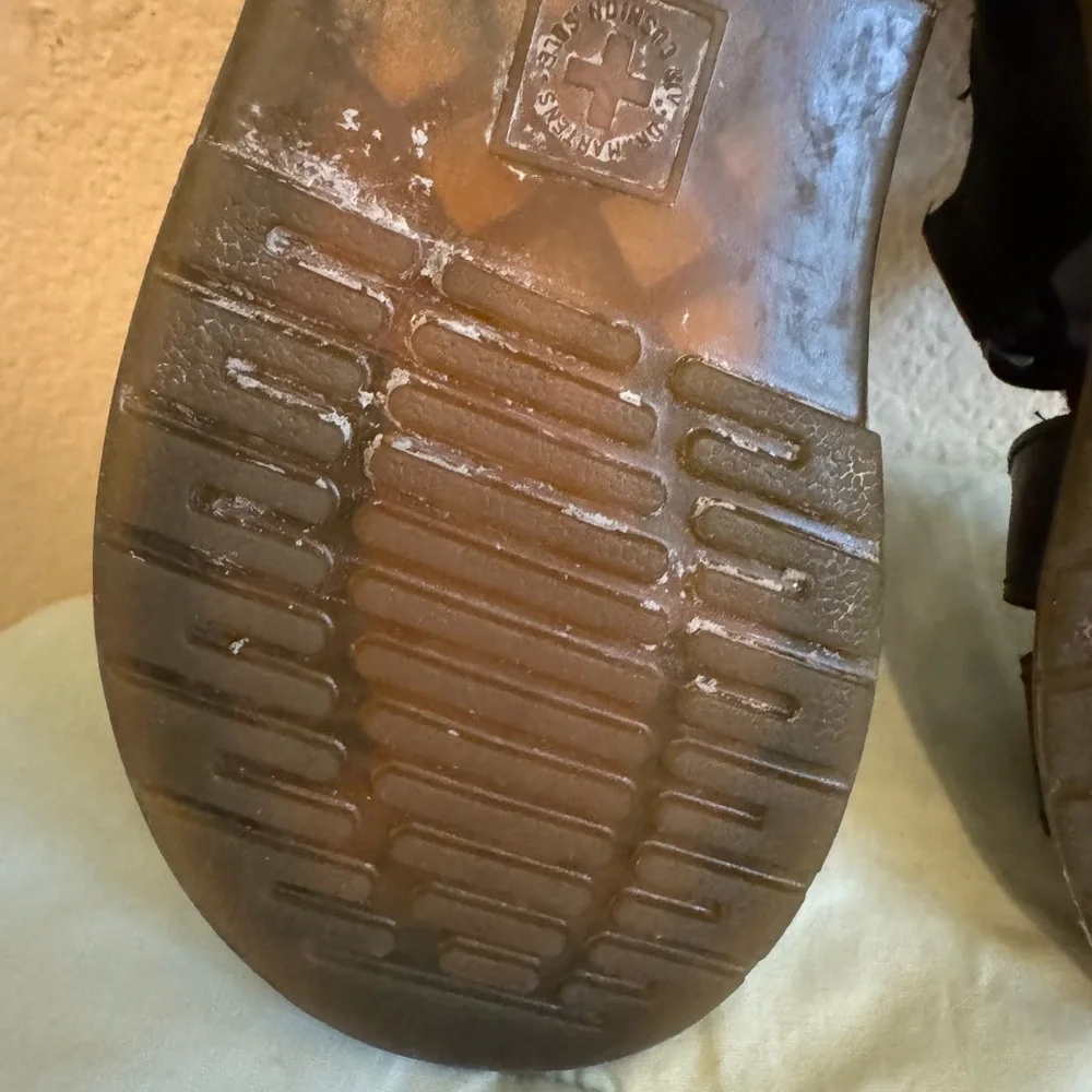 Dr. Martens Black Leather Sandals Toddler size 9